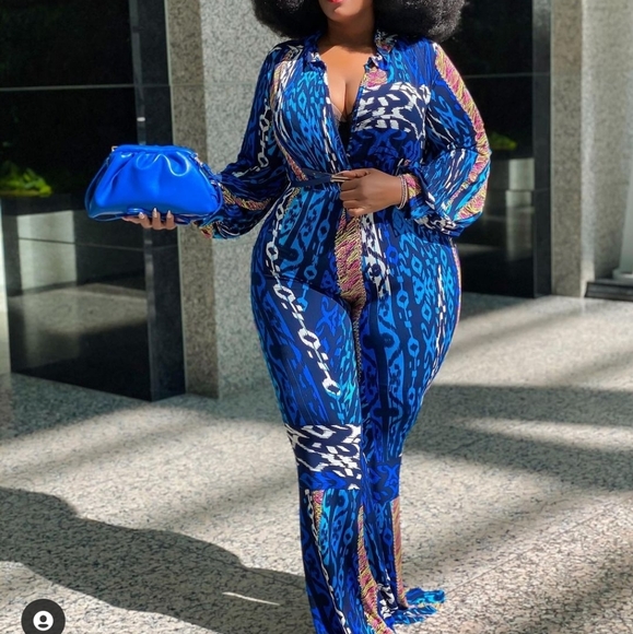 Pants - 2 piece bodysuit with matching high waisted pant